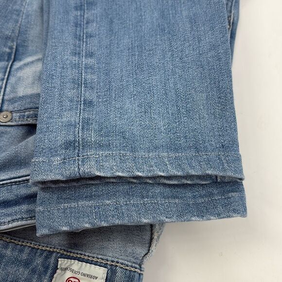 AG The MIDI Ankle Mid-Rise Cropped Jegging Distressed Stretch Jeans Faded Blue 2 - Picture 10 of 10